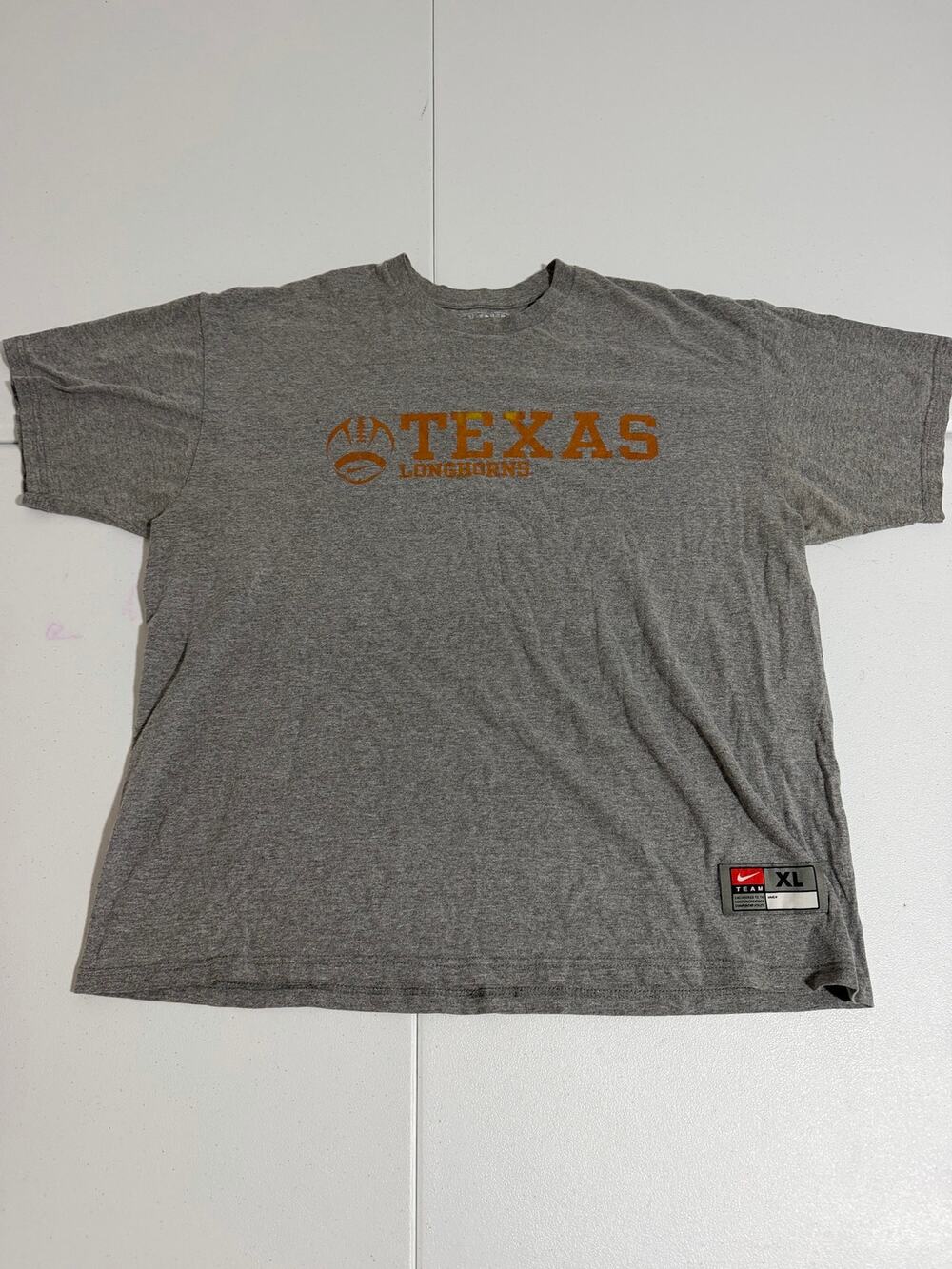 Texas Longhorns Nike Team Shirt Men's XL Gray Football Longhorn Graphic Tee